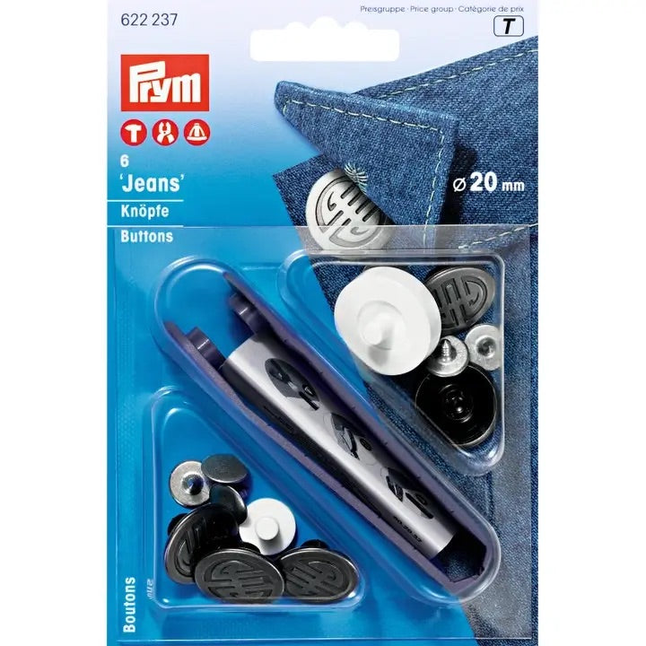 Prym NF-Jeans-Knöpfe Artdeco MS 20 mm alteisen