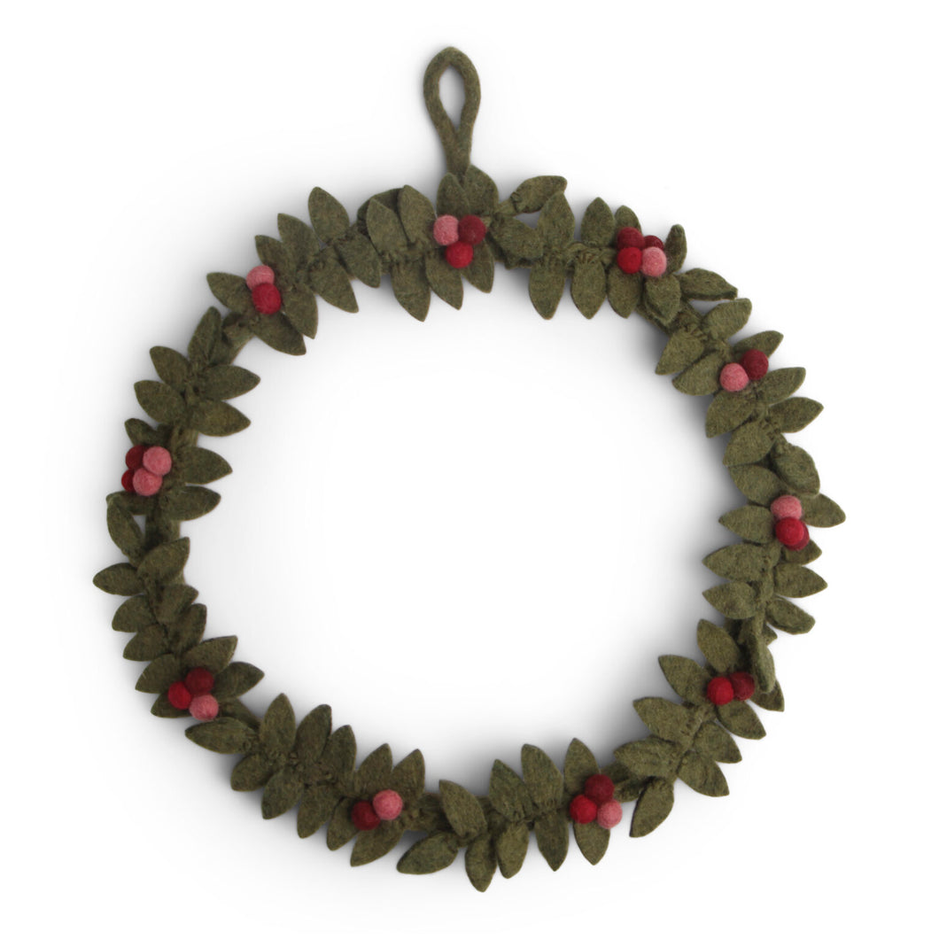 Big green wreath with red Berrie